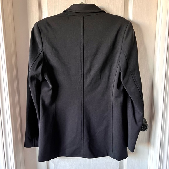 J. CREW Black Longline Button Down Blazer Coat—SZ. 10 - Picture 12 of 12